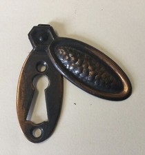 Vintage escutcheon key hole - key,