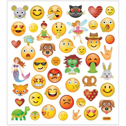 Creativ emojis stickers - stickers, sheet