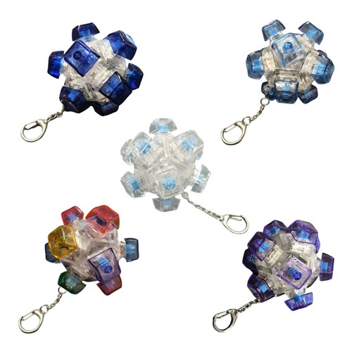Compact key press keychain - compact,