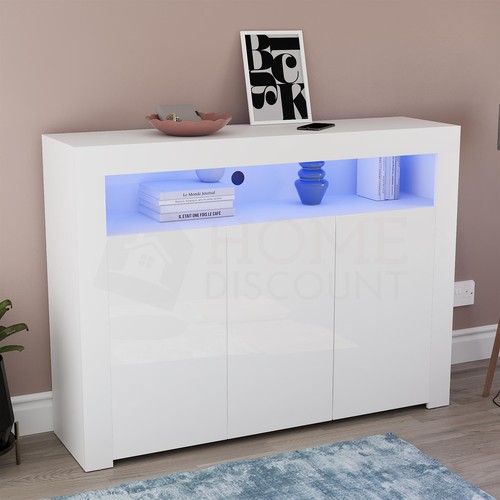Led sideboard high gloss - sideboard,