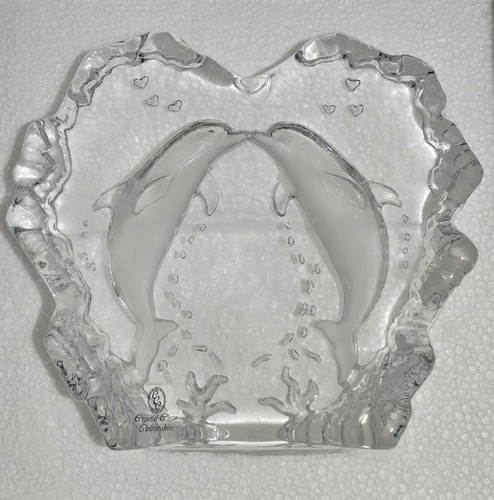 Clear cut crystal dolphin - clear,