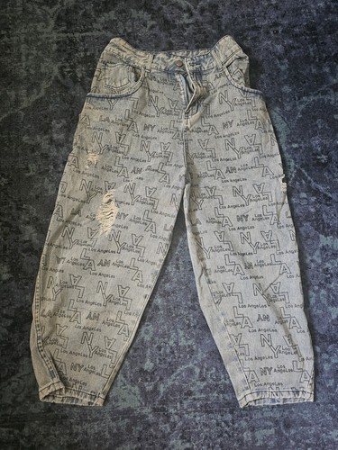 Mens wide leg ripped - wide,