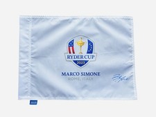 Bob MacIntyre Signed 2023 Ryder Cup Rome golf flag / Europe / COA