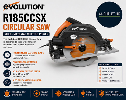 Evolution power tools - evolution, r185ccsx