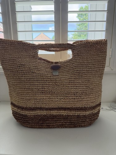 Jag london woven straw tote - straw,