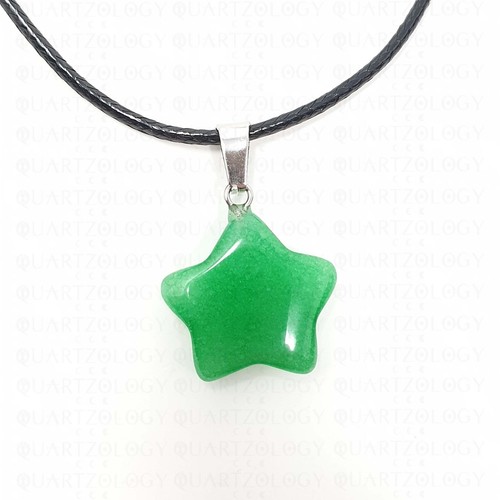 Star necklace crystal pendant - star,
