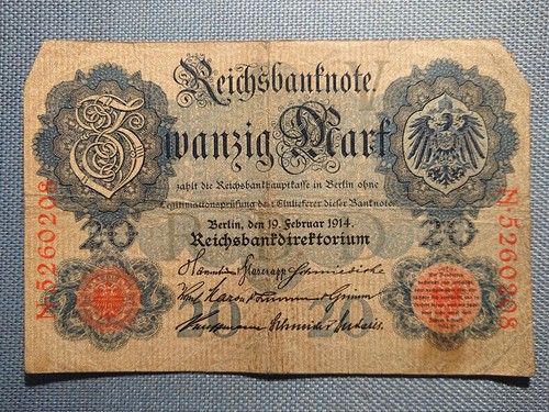 Old reichsbanknote banknote - old,