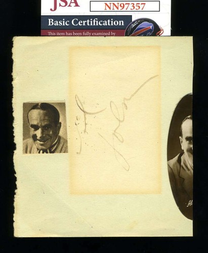 Jolson jsa coa signed - coa,