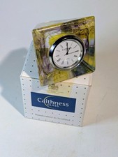 Caithness Glass Clock With Box
