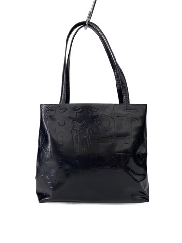 Prada tote bag enamel blk - tote,