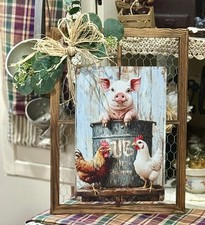 New Farmhouse Pig, Hen Rooster