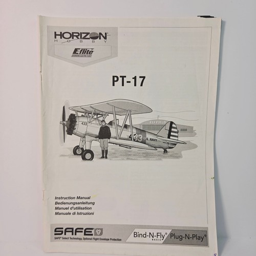 Flite rc plane - pt-17, manual