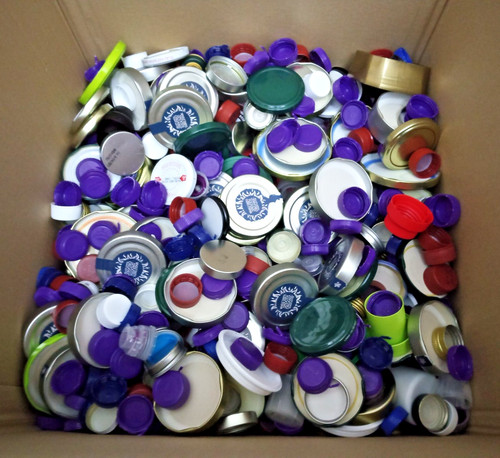 3kg mixed bottle tops jar - &,
