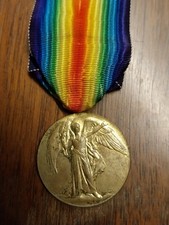 British WW1 Victory Medal To Corston Essex Regiment
