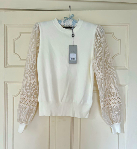Mint velvet ivory knit - knit, crew