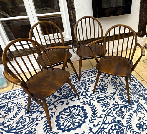 Set vintage 1960s ercol - 4,