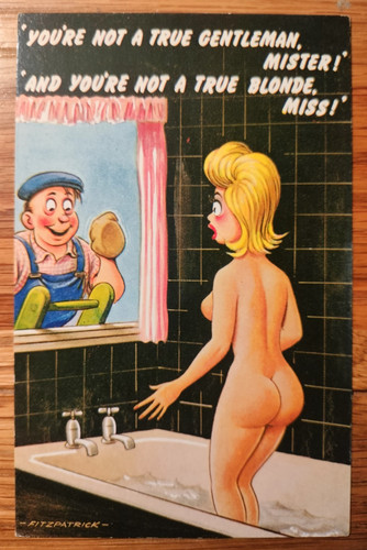 Saucy comic seaside humour - saucy,