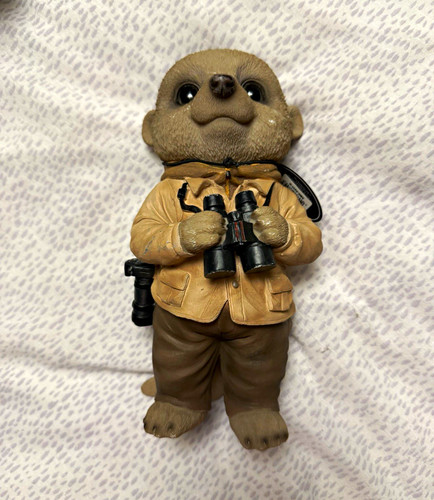 Meerkat figurine holding - figurine,