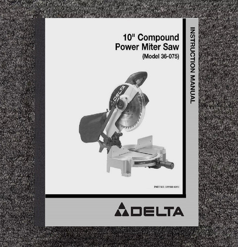 Instruction manual fits delta - manual,