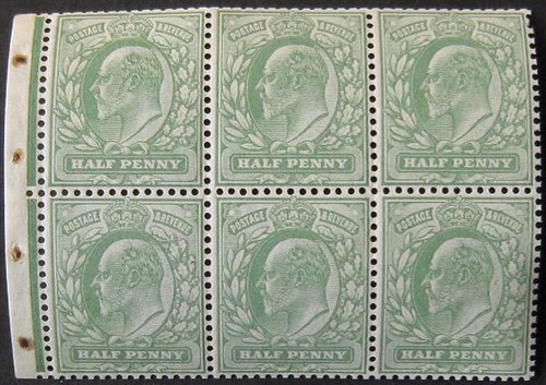 Edvii booklet pane - edvii, ½d