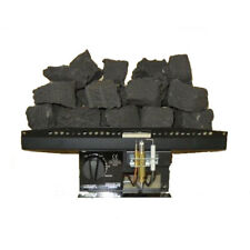 Inset Gas Coal Fire 16" Living Flame T3 TAPERED Fire Tray Logs Contempary Gas