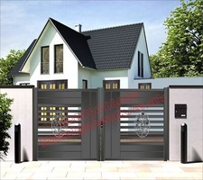 Bespoke gate double entrance - |,