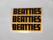 BEATTIES retro vintage sticker SMALL SIZE 90mm x 23mm X3 Tamiya Kyosho Mardave