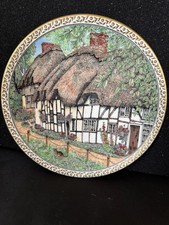 Villages Plate By Sue Scullard, Royal Worcester, WHERWELL 1991 Excellent