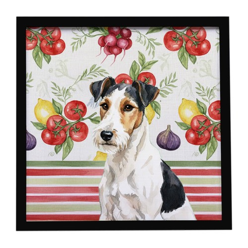 Smooth fox terrier - terrier, vegetables