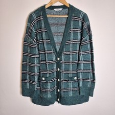 LK Bennett L/XL Green Check