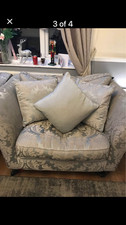 sofa and 2 armchairs dfs grey