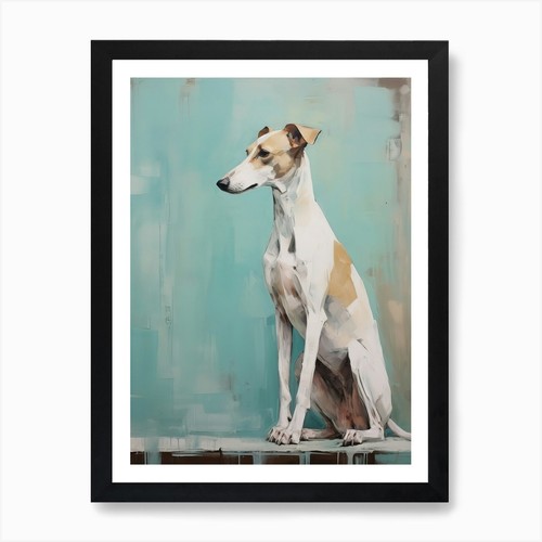 Whippet dog painting light - whippet,