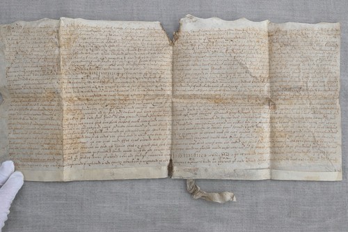 17thc vellum manuscript - vellum,