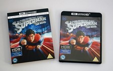 SUPERMAN THE MOVIE 4K UHD Ultra HD Blu-ray + Blu-ray + Slipcover 5.1 DD 70mm