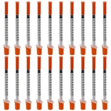 10-80pcs 1ml Feeding Device 30 Gauge Manual Push Syringe Lab Dispensing Supplies