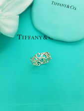 Tiffany & Co. Silver Paloma Picasso Loving Heart Band Ring P UK, 7.5 US or 56EU