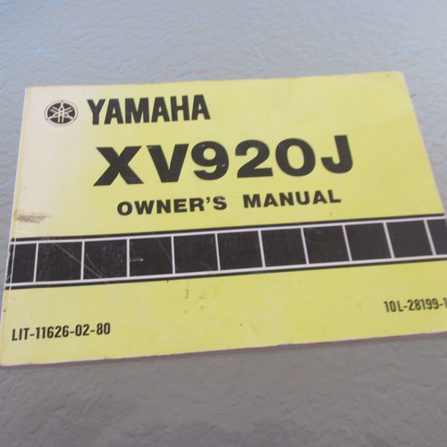 Yamaha oem owners manual - yamaha,