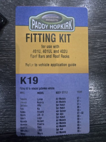 Paddy hopkirk roof bar - paddy,