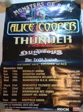  Alice Cooper Monsters of Rock 2002 Original UK Promo Poster 69cm x 50cm