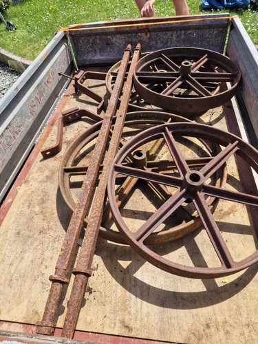 Original shepherd hut wheels - original, shepherd's
