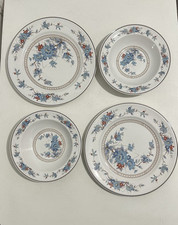 Vintage Noritake Bleufleur Versatone Set 2 Dinner Plates 2 Bowls