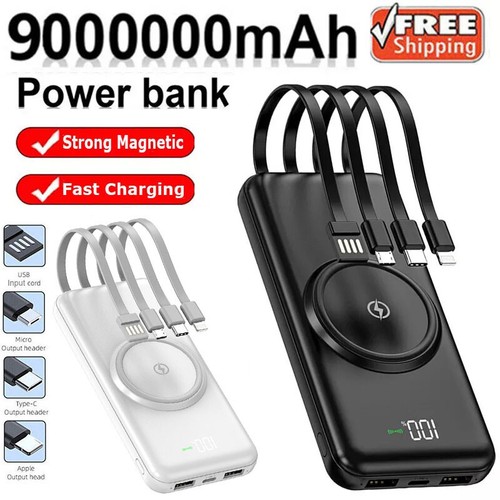 Portable power bank magnetic - power,