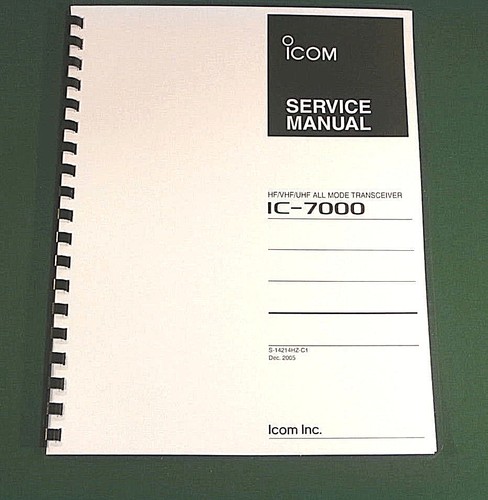 Icom 7000 service manual - ic-7000,