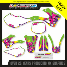 KX 125 1999 2000 2001 2002 RETRO FULL MOTOCROSS GRAPHICS STICKER KIT