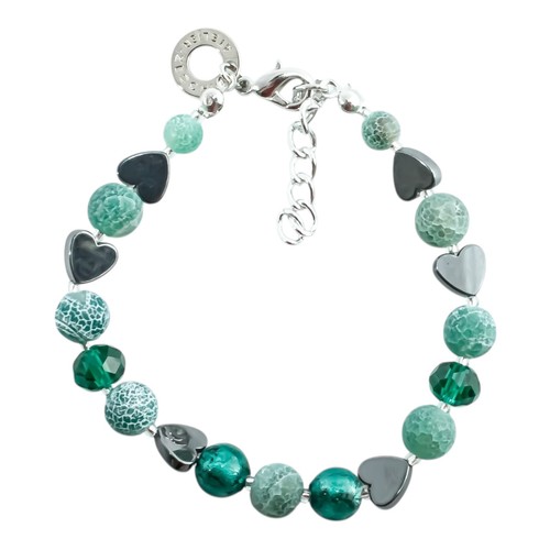 Murano glass bracelet green - glass,