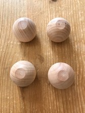 4 Pine Bell Pull Ends - Sphere