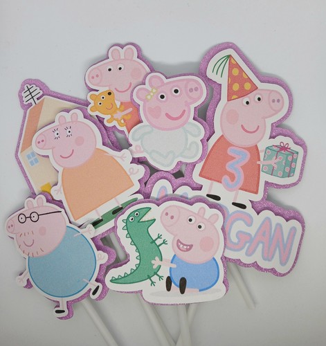 Peppa pig inspired cake topper - peppa,