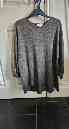 Apricot long grey jumper - grey, size