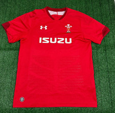 Wales Under Armour 2017 Rugby Red Home Jersey | Mens Adult Large T-Shirt Top Kit