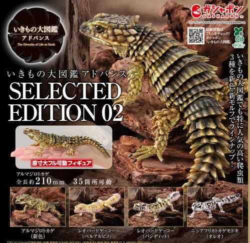 Bandai gashapon gecko - gashapon, selected